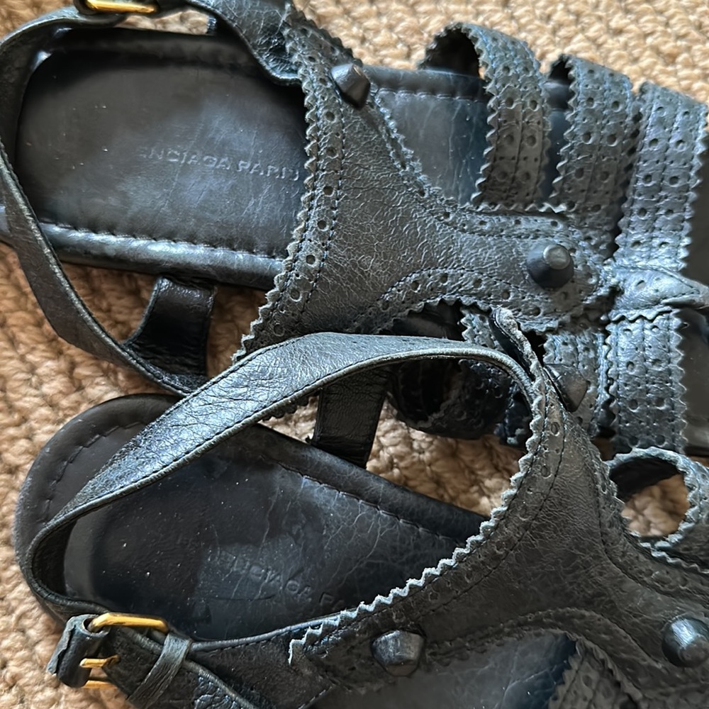 Balenciaga Arena Gladiator Sandal Black Size 37 View 3